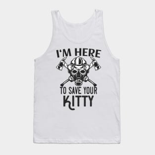 Firefighters Cats Rescuers Tank Top